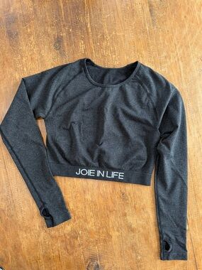 Joie In Life long sleeve crop top made from seamless ultra soft stretch fabric